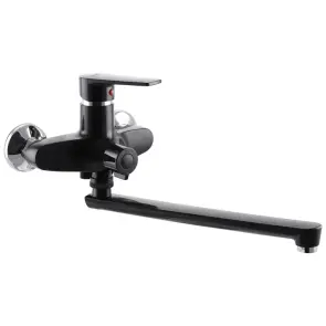 Смеситель для ванны Plamix Oscar-006 Euro Черный (без шланга и лейки) (PM0600) №1