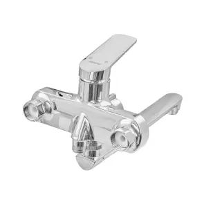 Смеситель для ванны Plamix Lucas-006 EURO SET Chrome (со шлангом, воронкой и кронштейном) (PM0710) №4