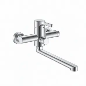 Змішувач для ванни Zerix Rex-006 (Euro) Chrome з нерж. сталі (Колір хром) (ZX6118) №1
