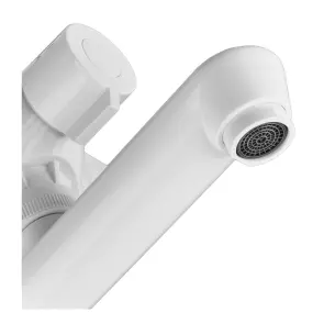 Змішувач для ванни PLAMIX OSCAR-008 EURO SET WHITE (зі шлангом, лійкою та кронштейном) (PM0698) №6