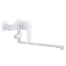 Змішувач для ванни Plamix Oscar-006 White (без шланга і лійки) (PM0559) купити в Києві