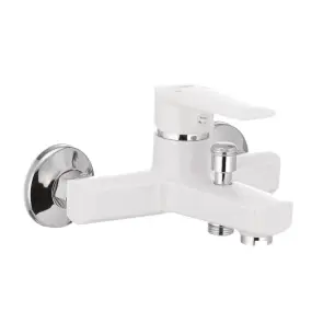 Смеситель для ванны Plamix Oscar-009 White (без шланга и воронки) (PM0025) №1