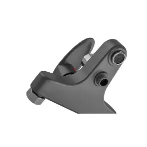 Смеситель для ванны Plamix CEZAR-009 EURO SET Graphite, со шлангом, воронкой и кронштейном (PM0694) №3