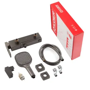 Смеситель для ванны с коротким изливом KOER KB-41009-07 (Цвет графит) (KR5986) №7