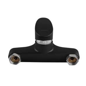 Змішувач для ванни Plamix CEZAR-009 EURO SET Matte black, зі шлангом, лійкою та кронштейном (PM0693) №3