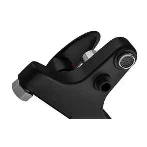 Змішувач для ванни Plamix CEZAR-009 EURO SET Matte black, зі шлангом, лійкою та кронштейном (PM0693) №4