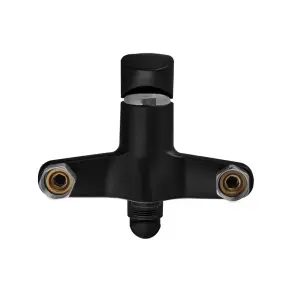 Змішувач для ванни Plamix CEZAR-006 EURO SET Matte black, зі шлангом, лійкою та кронштейном (PM0690) №4