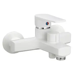 Смеситель для ванны Plamix Leo-009 Euro White (без шланга и воронки) (PM0633) №1
