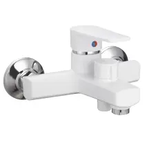 Смеситель для ванны Plamix Oscar-009 Euro White (без шланга и воронки) (PM0634)