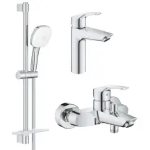 Набiр змiшувачiв 3 в 1 для ванни Grohe Eurosmart (UA123246M3) купити в Україні