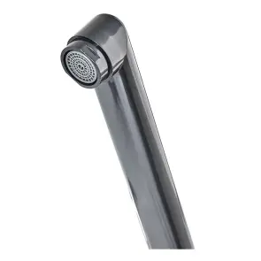 Змішувач для ванної Plamix Sirius-140 Black (зі шлангом та лійкою) (PM0638) №3
