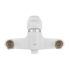 Смеситель для душа Plamix Fidel-003 SET White (со шлангом, воронкой и кронштейном) (PM0730) №4
