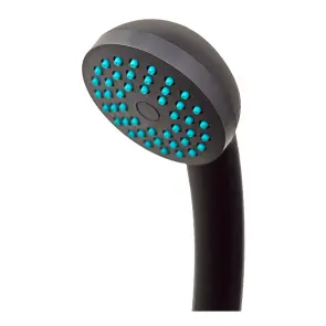Смеситель для душа Plamix Afina-003 SET Black (со шлангом, воронкой и кронштейном) (PM0646) №2