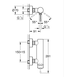 Змішувач для душу Grohe Essence New (25252001) №2