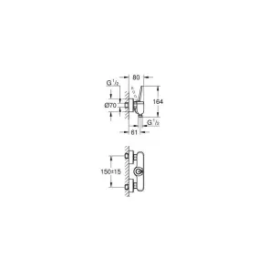 Змішувач для душу Grohe Eurodisc Joy (23430LS0) №2