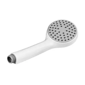 Смеситель для душевой кабины Plamix Lucas-003 SET White со шлангом, воронкой и кронштейном (PM0711) №2