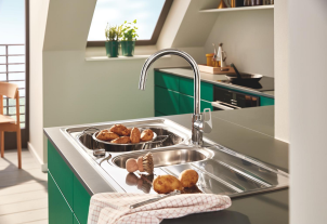 Одноважільний змішувач для кухні Grohe BauLoop New (30543000) №3