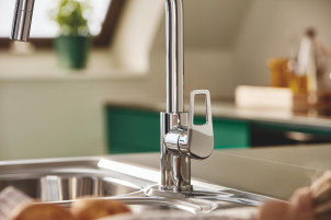Одноважільний змішувач для кухні Grohe BauLoop New (30543000) №6