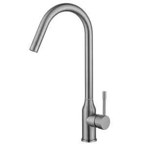 Смеситель для кухни Zerix CRV-011 Graphite из нерж. стали (цвет графит) (ZX6149) №1