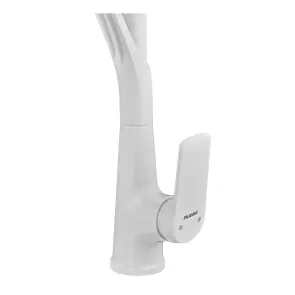 Смеситель для кухни Plamix Lucas-017 SET White REFL.White с подводом (PM0716) №5