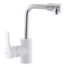 Смеситель для кухни Plamix Mario-001 White (без подводки) (PM0556)
