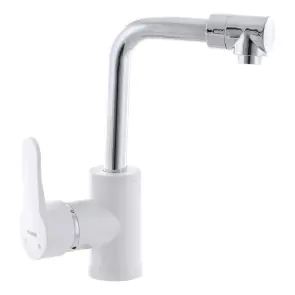 Смеситель для кухни Plamix Mario-001 White (без подводки) (PM0556) №1