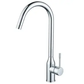 Змішувач для кухні Zerix CRV-011 Chrome з нерж. сталі (колір хром) (ZX6148) №1