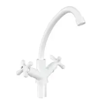 Смеситель для кухни Plamix Amax-271 White (без подвода) (PM0697)