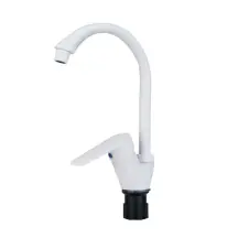 Смеситель для кухни Plamix Oscar-011 White (с подводкой) (PM0650)
