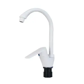 Смеситель для кухни Plamix Oscar-011 White (с подводкой) (PM0650) №1
