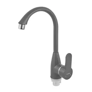 Смеситель для кухни Plamix Mario-011 Graphite (без подвода) (Цвет графит) (PM6099) №4