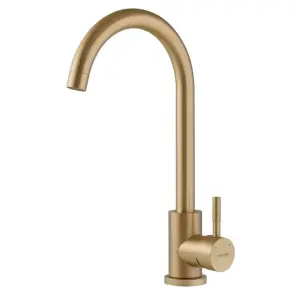 Смеситель для кухни Mixxus SUS-011 Brushed Gold из нерж.стали SUS304 (Цвет матовое золото) (MI8435) №1