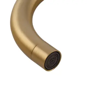 Смеситель для кухни Mixxus SUS-011 Brushed Gold из нерж.стали SUS304 (Цвет матовое золото) (MI8435) №6