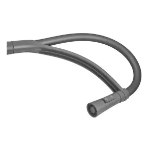 Змішувач для кухні Plamix Lucas-017 SET Graphite Refl.Grey з підведенням (Колір графіт+сил.вилив сірий) (PM0723) №2