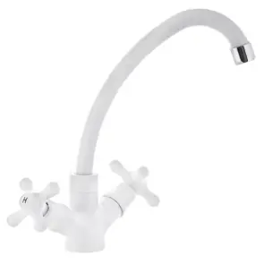Смеситель на кухню Plamix Amax-271 Белый (с подводкой) (PM0649) №1