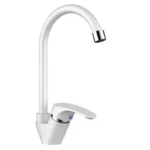 Смеситель для кухни Plamix Afina-011 White (без подвода) (PM0686)
