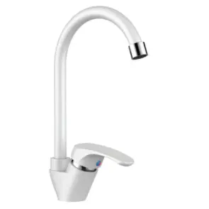 Смеситель для кухни Plamix Afina-011 White (без подвода) (PM0686) №1