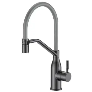 Змішувач для кухні MIXXUS PREMIUM GRAVITY 017 (NUT) GRAPHITE REFL.GRAY (Колір граф.+сил.вилив сірий) (MI8409) №1
