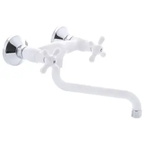 Смеситель на кухню Plamix Amax-361 Белый (без подводки) (PM0583) №1