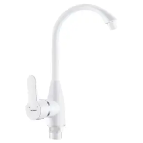 Смеситель для кухни Plamix Mario-011(W) White (с подводкой) (PM0609) №1