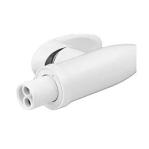 Змішувач для кухні PLAMIX CEZAR-011-B SET WHITE REFL.WHITE з силіконовим виливом, з підведенням (PM0718) №6