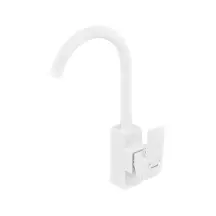 Смеситель для кухни Plamix Kubus-011 SET White (с подводкой) (PM0674)