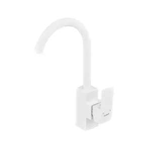 Смеситель для кухни Plamix Kubus-011 SET White (с подводкой) (PM0674) №1