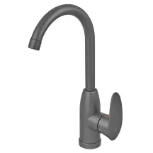 Змішувач для кухні Plamix CEZAR-011-B SET Graphite з підведенням (PM0695) купити