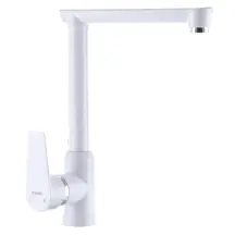 Смеситель для кухни Plamix Mario-017 White (с подводкой) (PM0608)