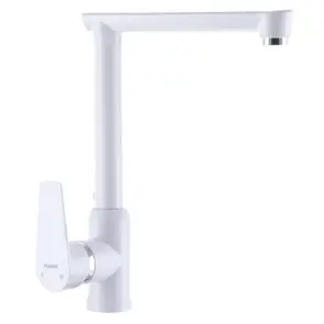 Смеситель для кухни Plamix Mario-017 White (с подводкой) (PM0608) №1