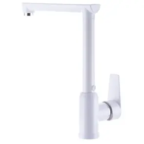 Смеситель для кухни Plamix Mario-017 White (с подводкой) (PM0608) №2