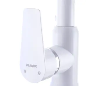 Смеситель для кухни Plamix Mario-017 White (с подводкой) (PM0608) №3