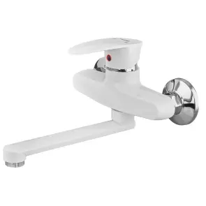Смеситель для кухни настенный Plamix Cezar-005 White (PM0734) №1