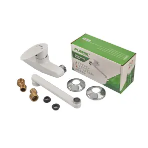 Смеситель для кухни настенный Plamix Cezar-005 White (PM0734) №2